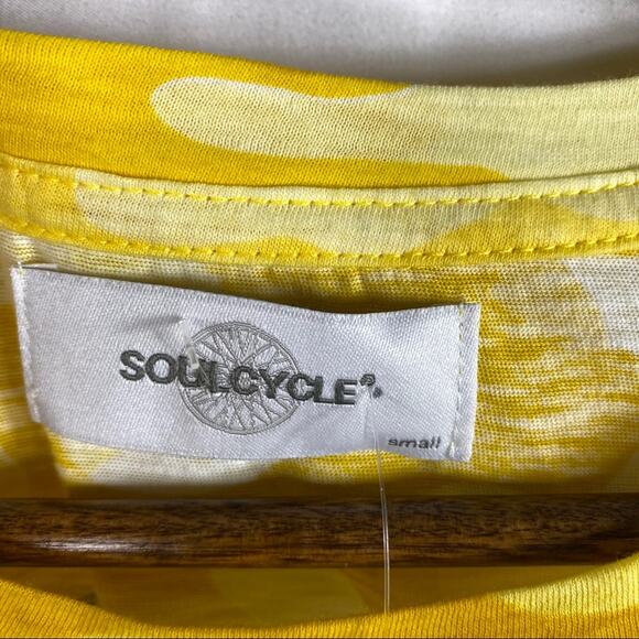 SOULCYCLE Yellow Camo Short Sleeve Graphic Tee - Picture 6 of 7